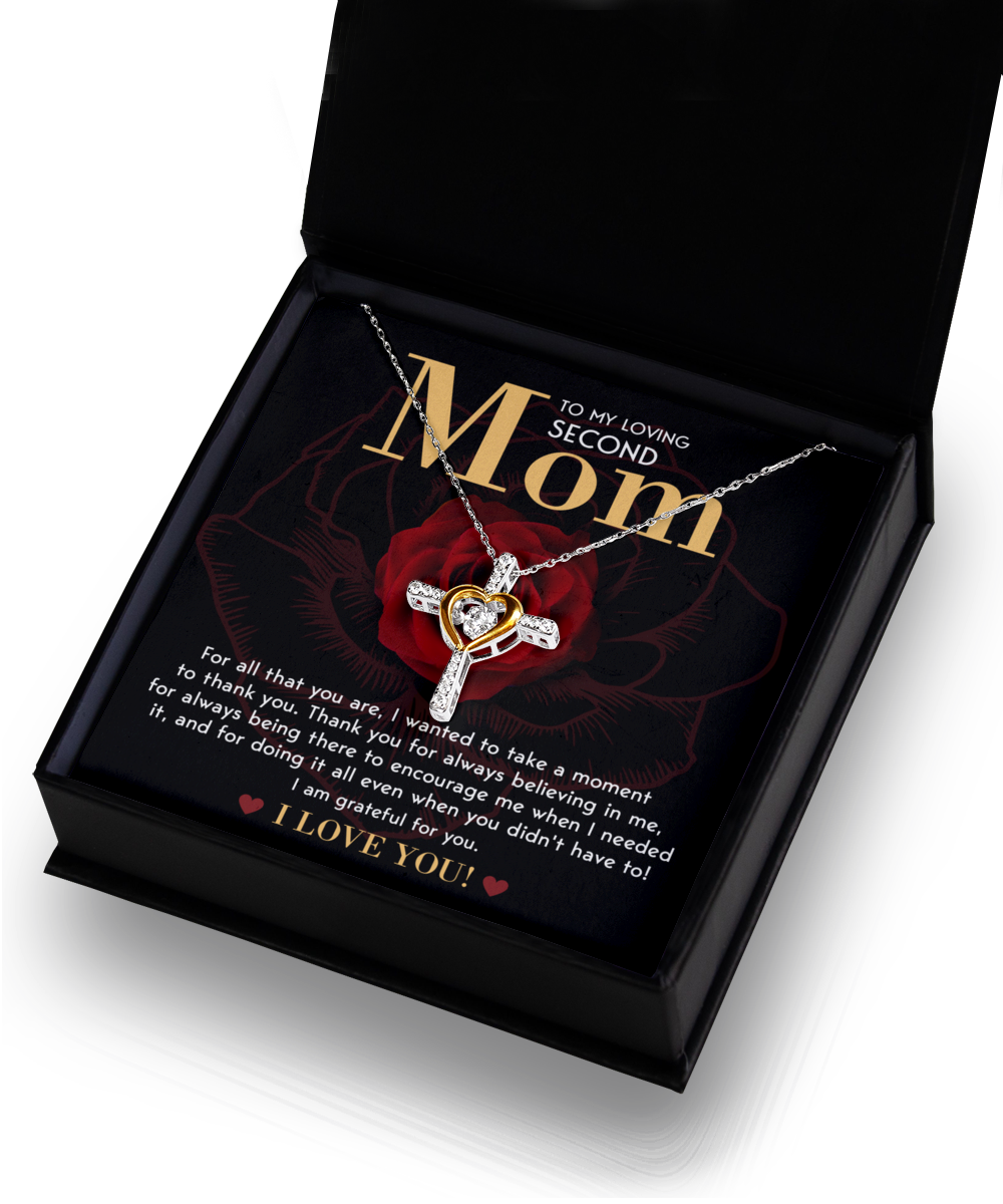 Second Mom-Grateful For You - Cross Dancing Necklace