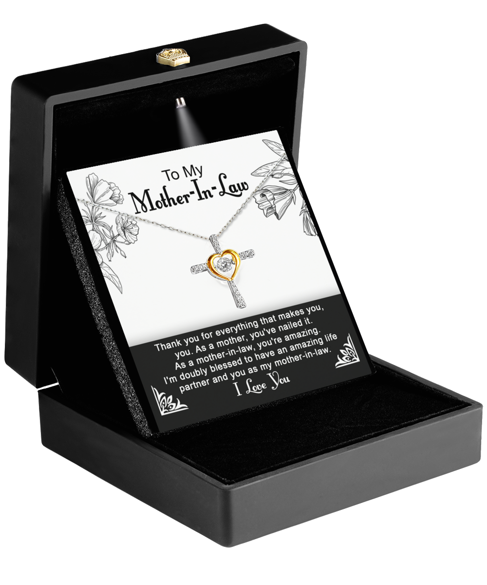 Mother-In-Law-You're Amazing - Cross Dancing Necklace