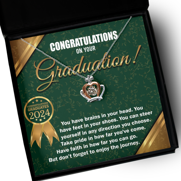 Happy Graduation-In Any Direction - Crown Necklace
