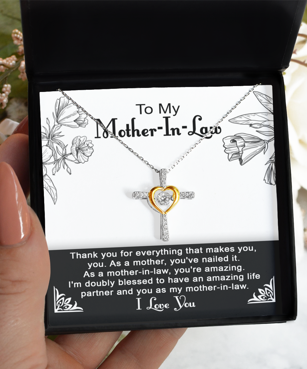 Mother-In-Law-You're Amazing - Cross Dancing Necklace