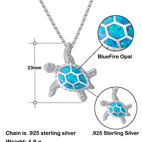 Daughter-Your Graduation - Opal Turtle Necklace