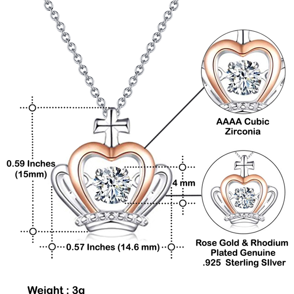 Happy Graduation-Spread Your Wings- Crown Pendant Necklace