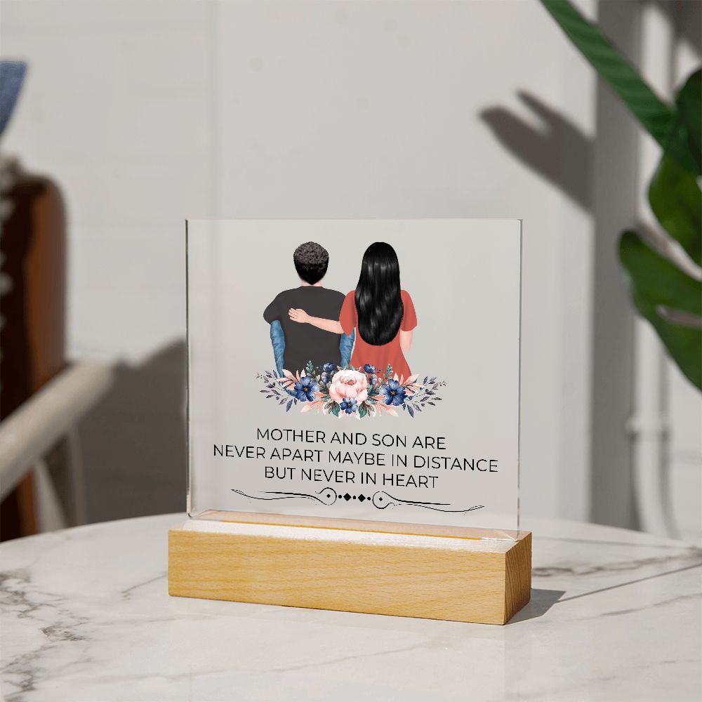 Mother and Son Never Apart Acrylic Plaque