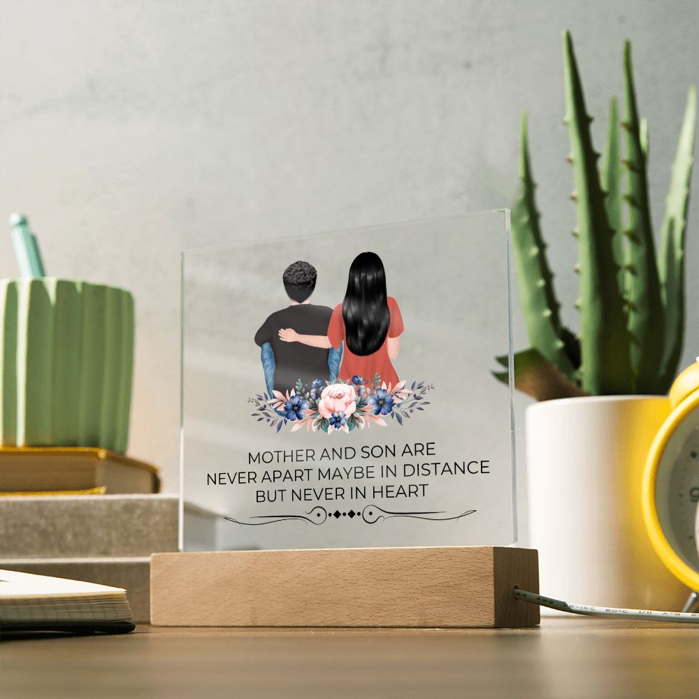 Mother and Son Never Apart Acrylic Plaque