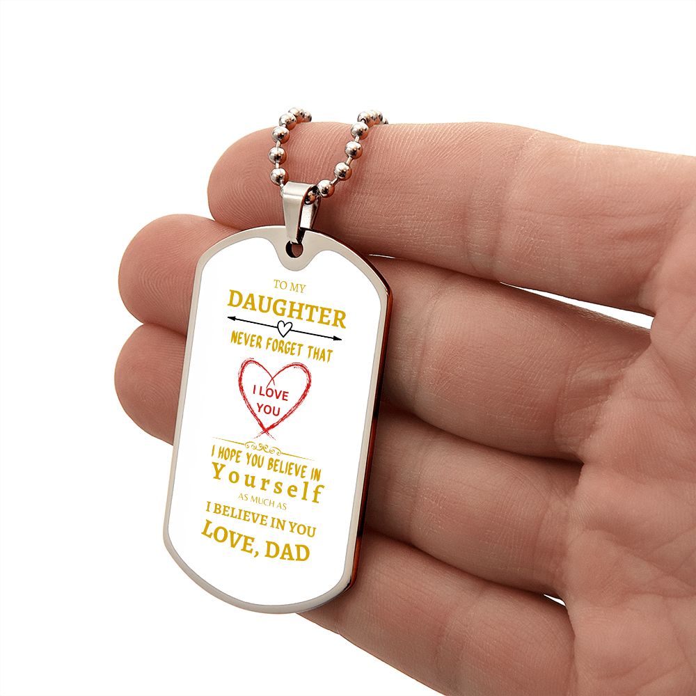 Beautiful word for Daughter - white background