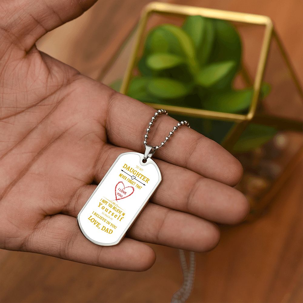 Beautiful word for Daughter - white background