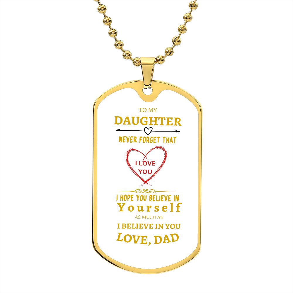 Beautiful word for Daughter - white background
