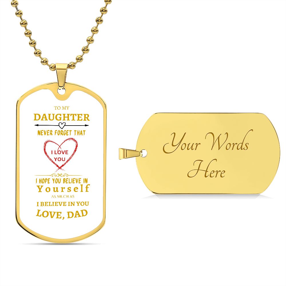 Beautiful word for Daughter - white background