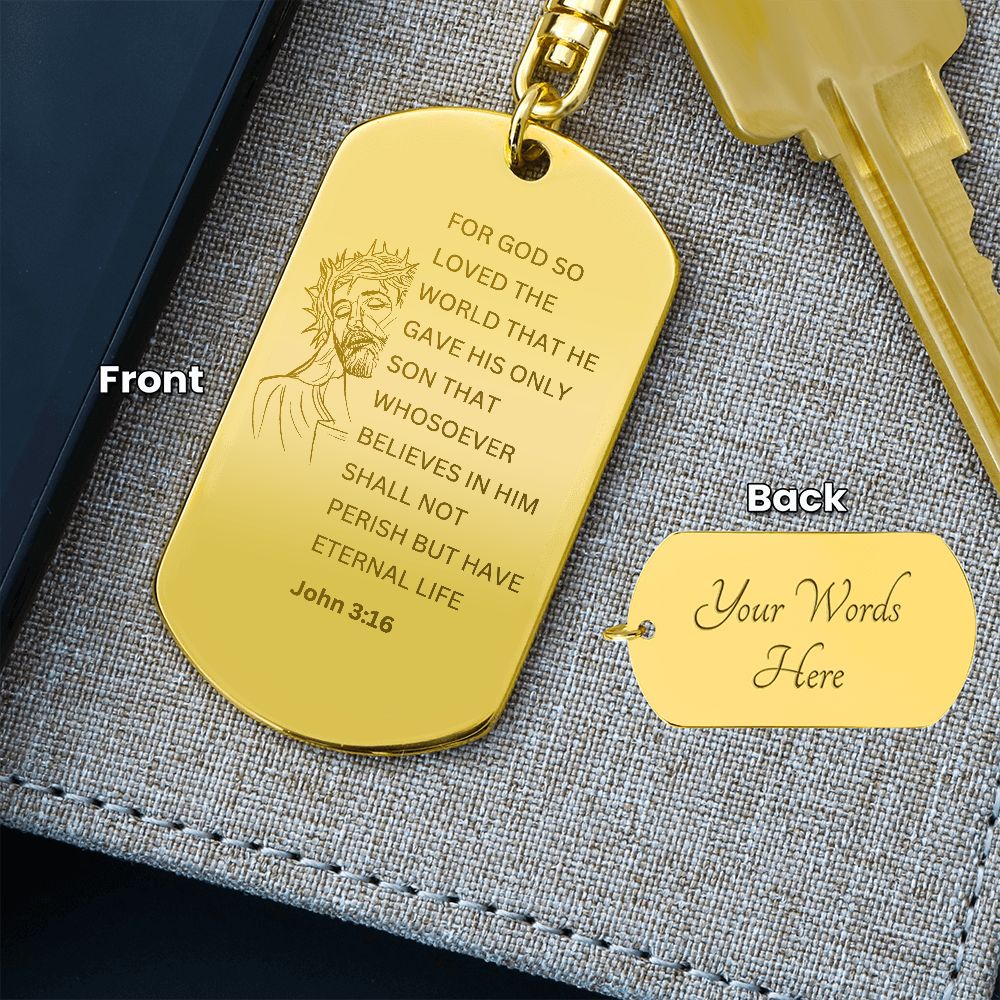 John 3:16 Key Chain