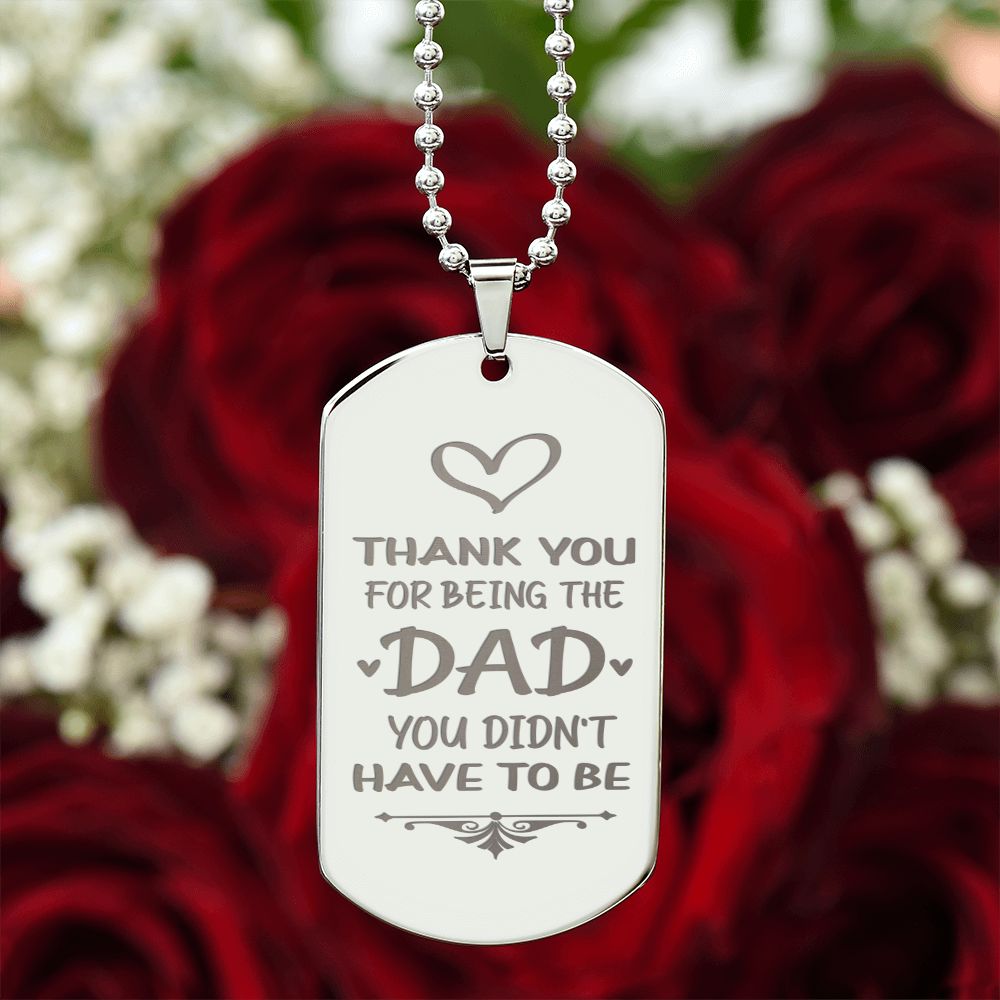 To Dad - Thank You - custom engraving