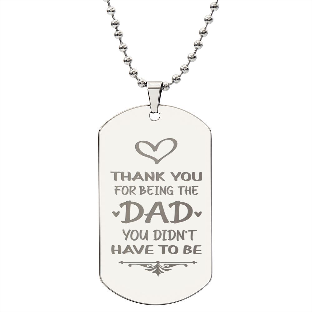 To Dad - Thank You - custom engraving