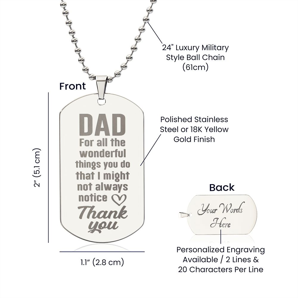 To Dad - wonderful things you do