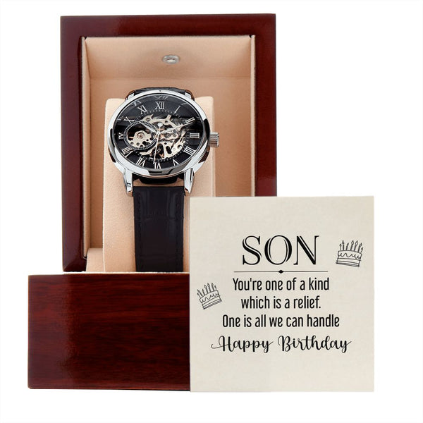 To Son - Happy Birthday Watch