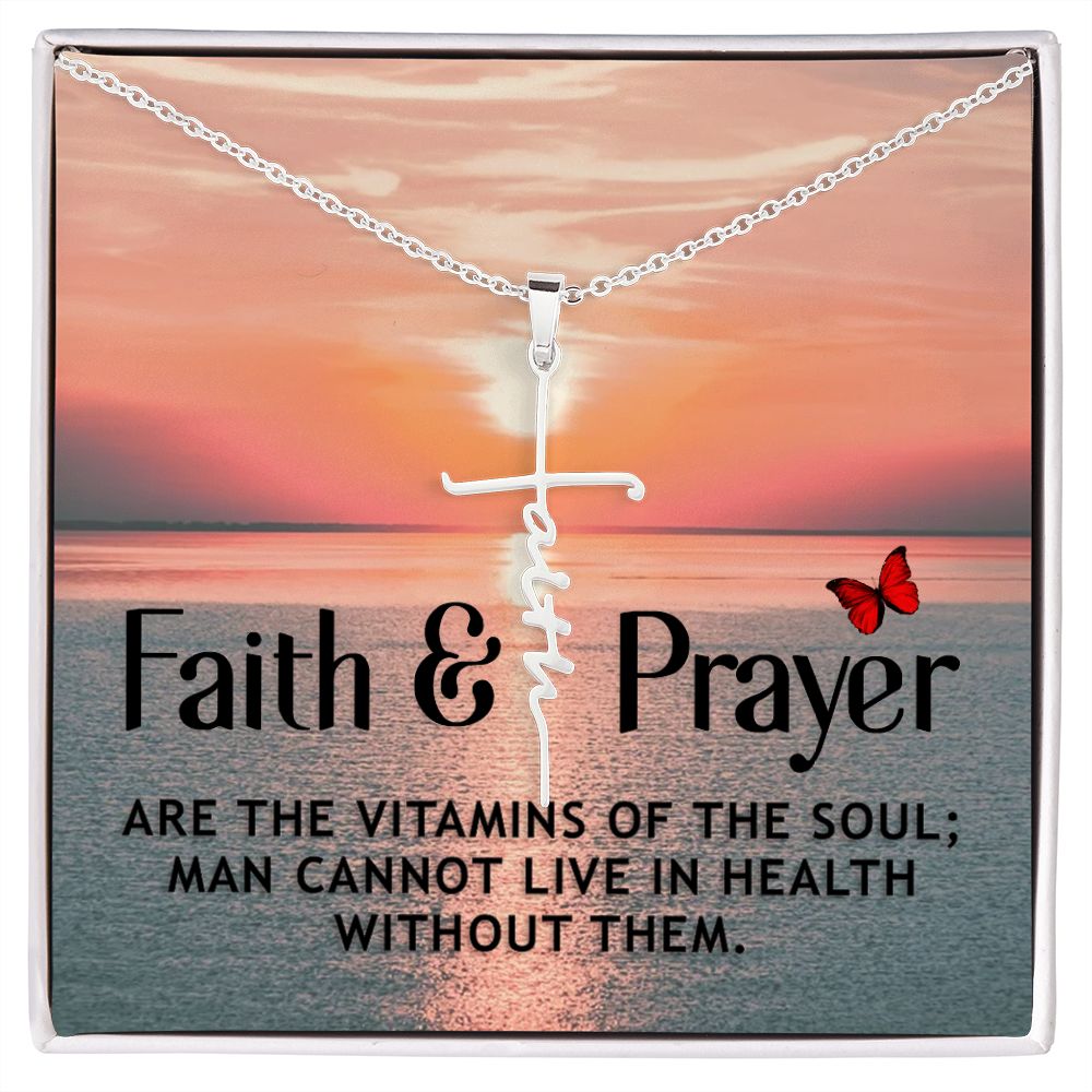 Faith Cross Necklace - Vitamins of the soul