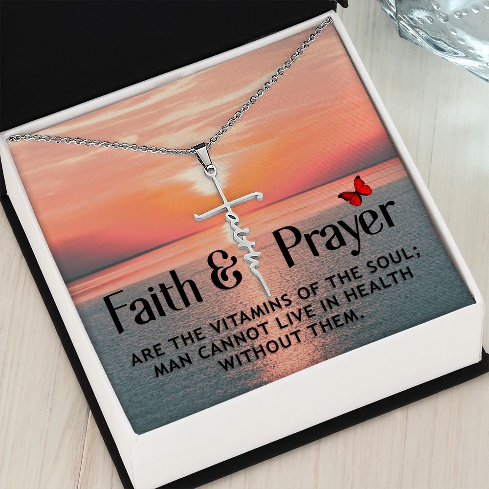 Faith Cross Necklace - Vitamins of the soul