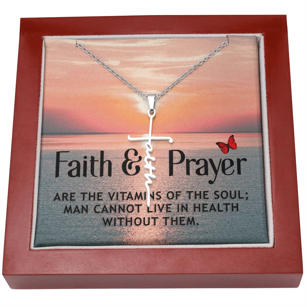 Faith Cross Necklace - Vitamins of the soul