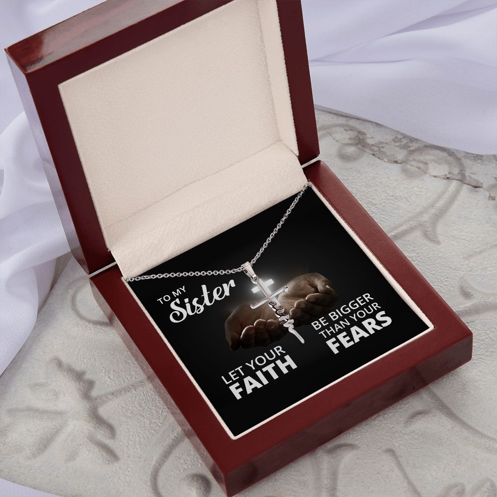 Faith Cross Necklace - Be bigger than fear