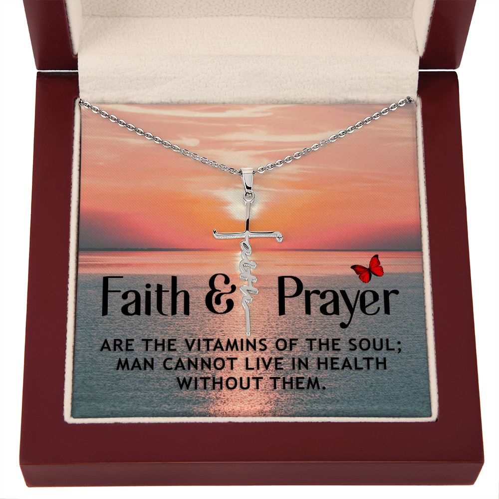 Faith Cross Necklace - Vitamins of the soul