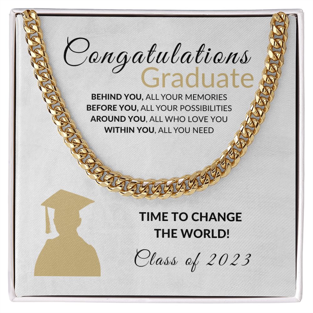 Change the world Graduate - White