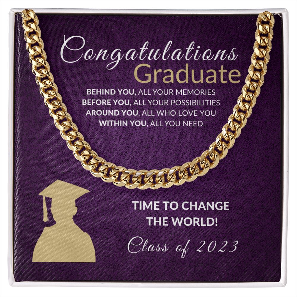 Change the world Graduate - Purple