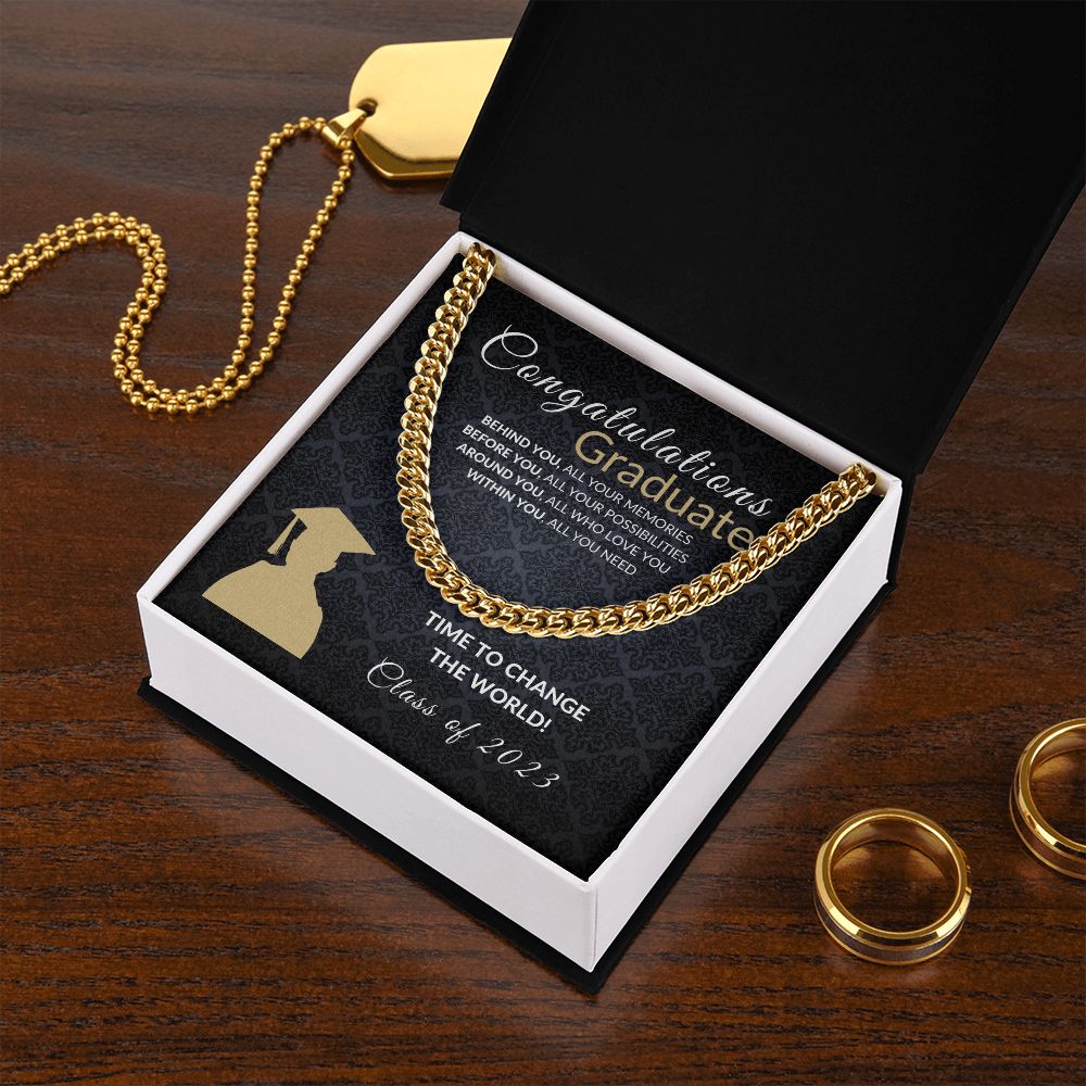 Change the world Graduate - Blk