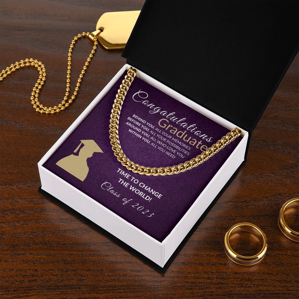 Change the world Graduate - Purple