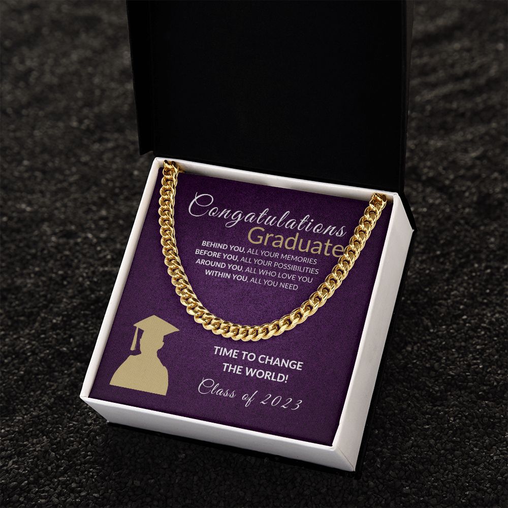 Change the world Graduate - Purple