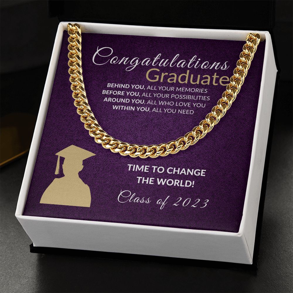 Change the world Graduate - Purple