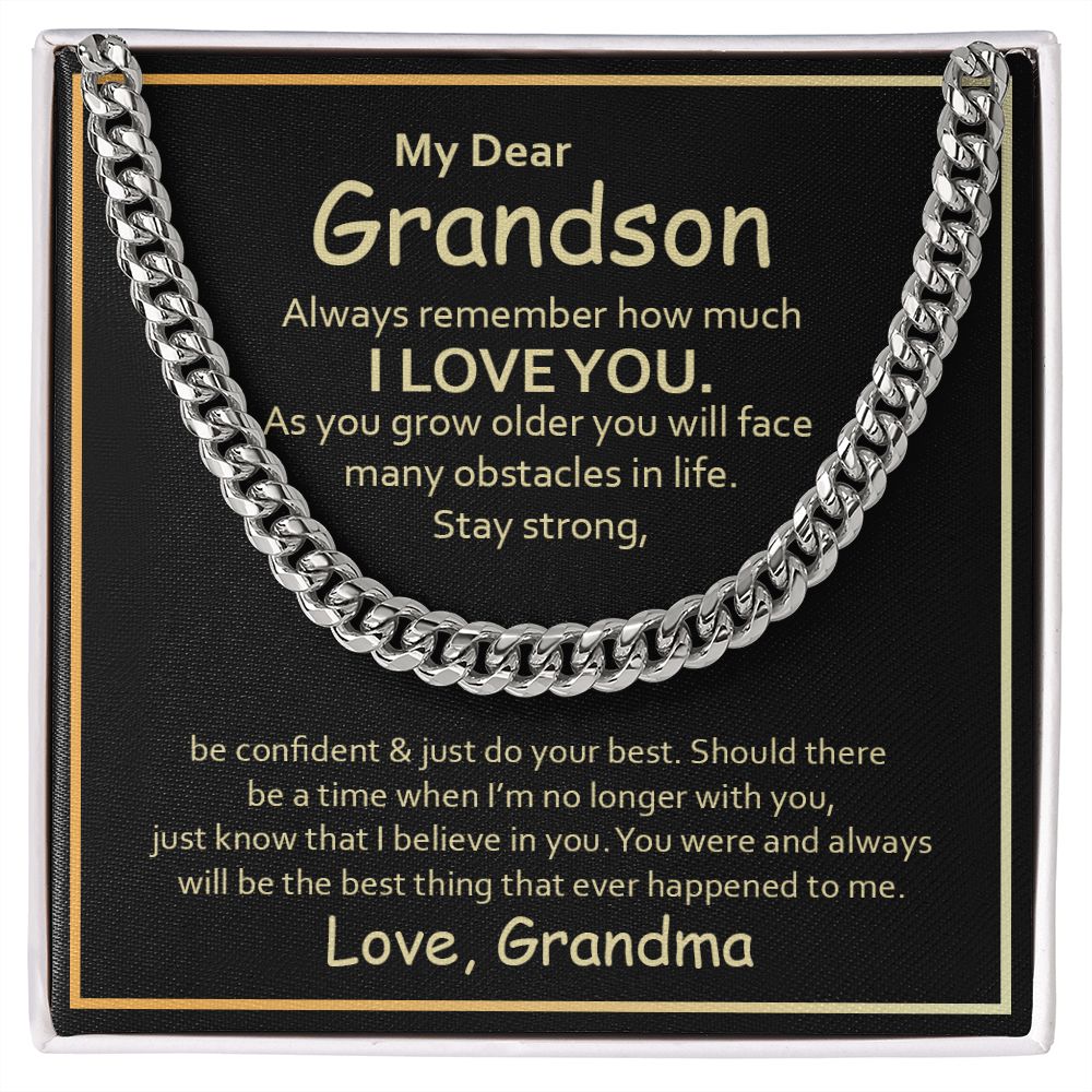 To My Grandson - Remember how much I love you