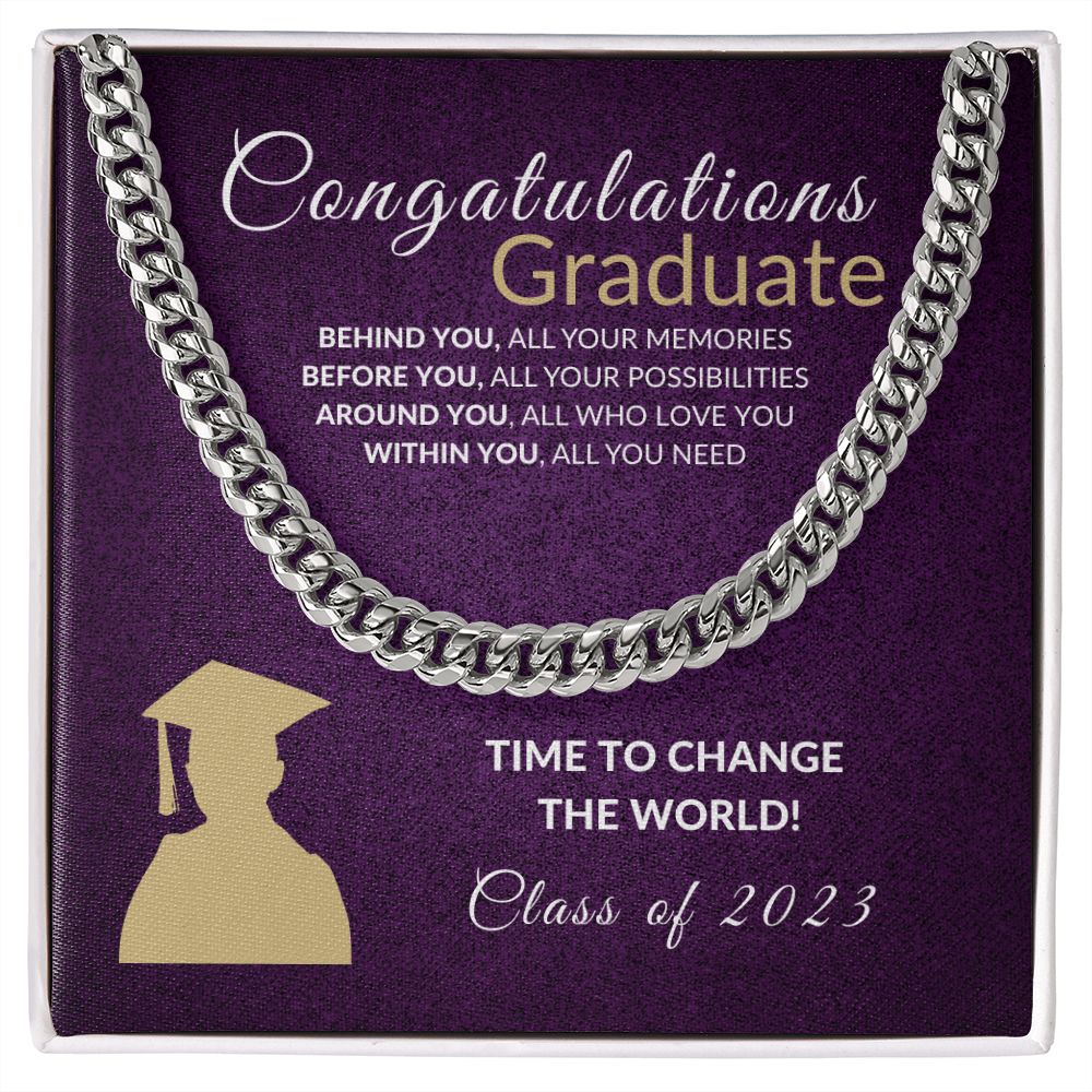 Change the world Graduate - Purple