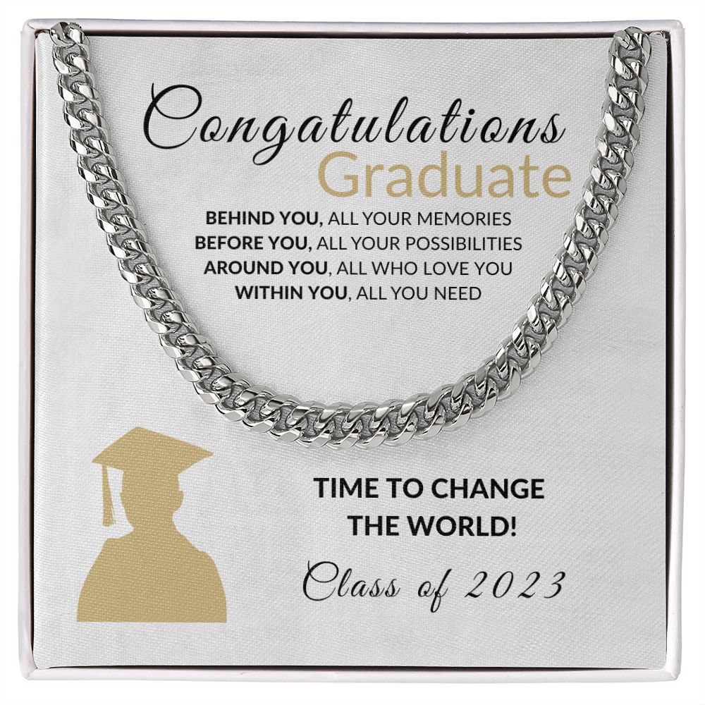 Change the world Graduate - White