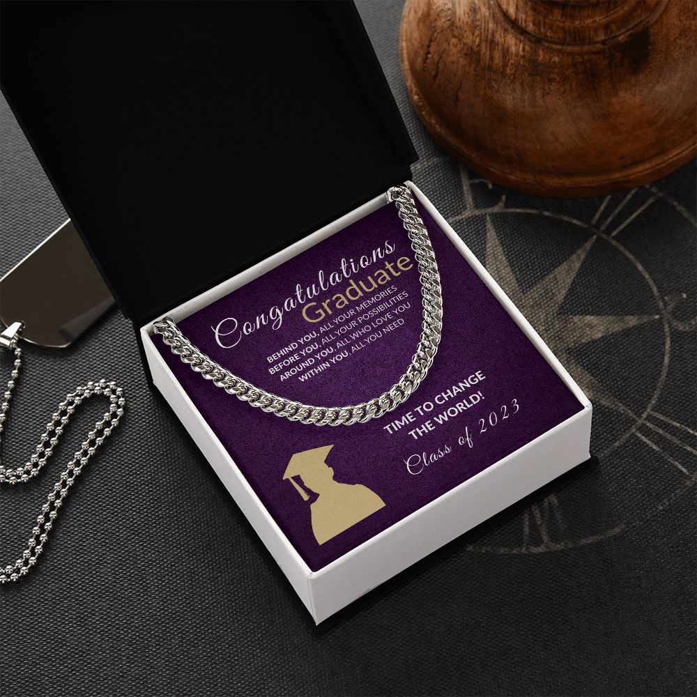 Change the world Graduate - Purple