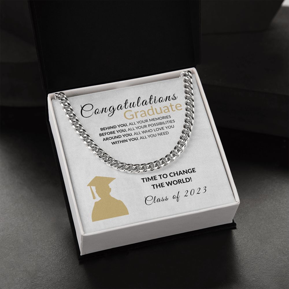 Change the world Graduate - White