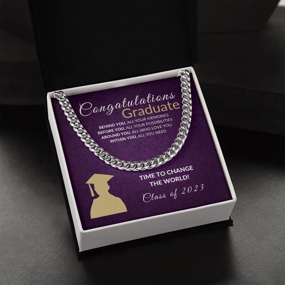 Change the world Graduate - Purple