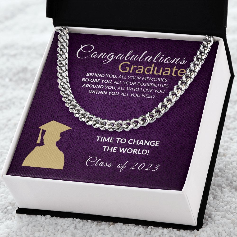 Change the world Graduate - Purple