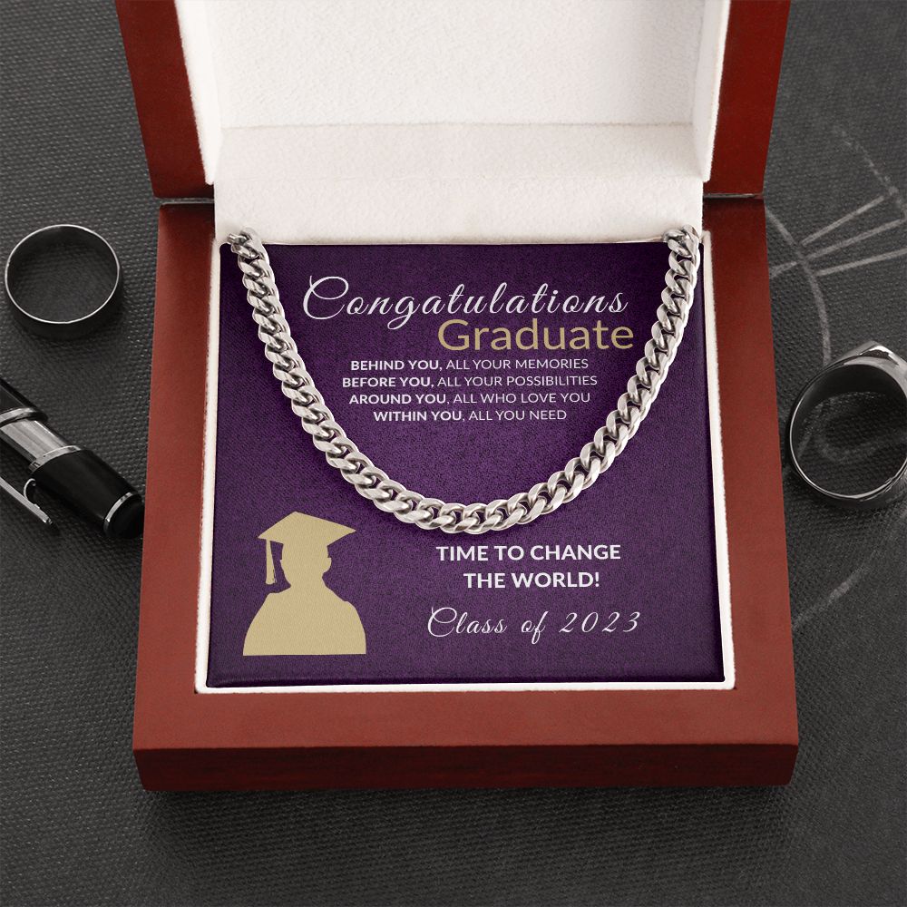 Change the world Graduate - Purple