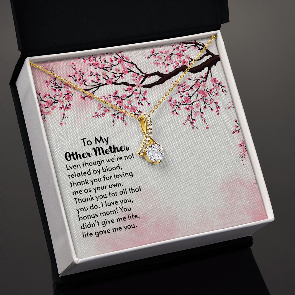 To My Other Mother - ribbon shaped pendant