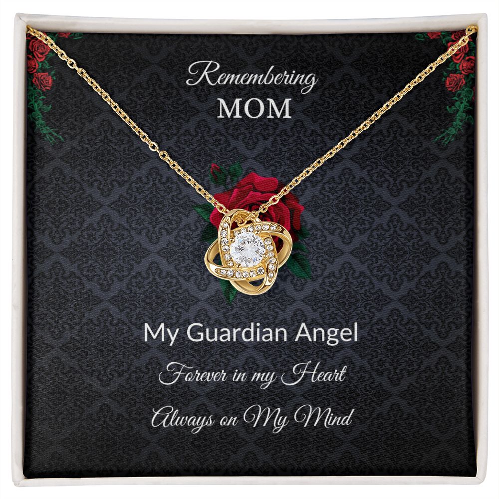 Remembering Mom - Rose - Black background