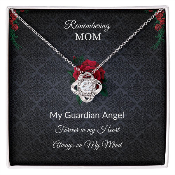 Remembering Mom - Rose - Black background