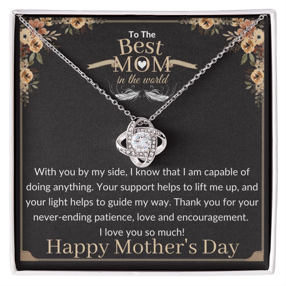 To the Best Mom in the world - Love Knot Necklace