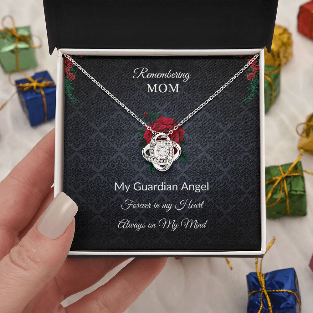 Remembering Mom - Rose - Black background