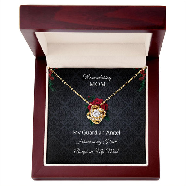 Remembering Mom - Rose - Black background