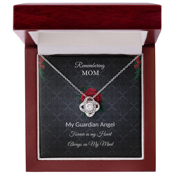Remembering Mom - Rose - Black background