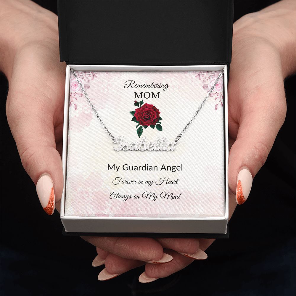 Remembering Mom - Guardian Angel - Rose Pink