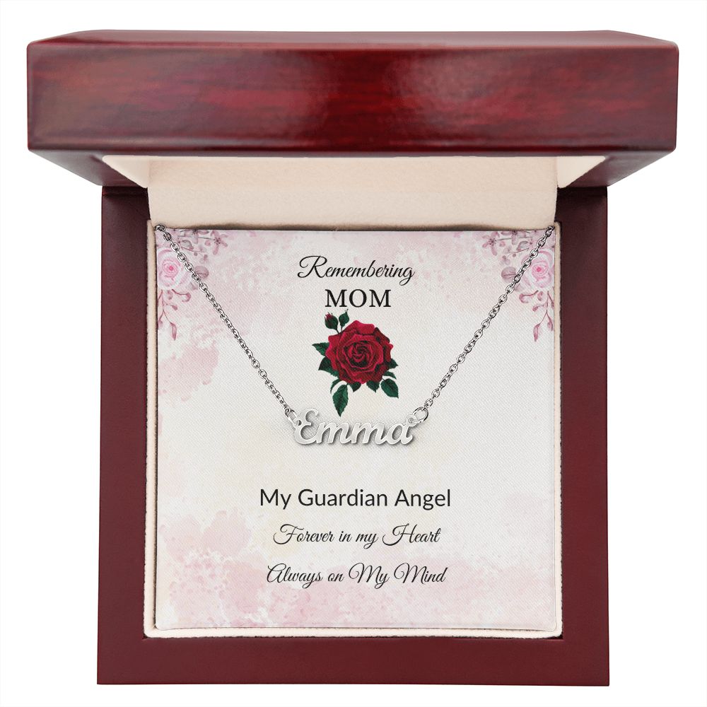 Remembering Mom - Guardian Angel - Rose Pink