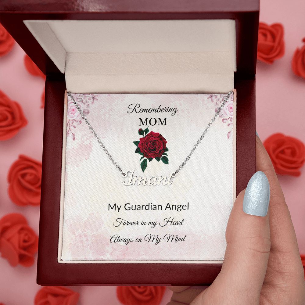 Remembering Mom - Guardian Angel - Rose Pink