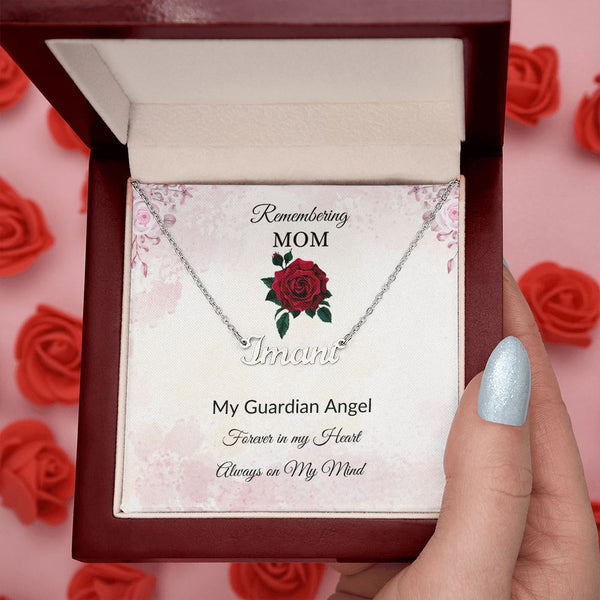 Remembering Mom - Guardian Angel - Rose Pink
