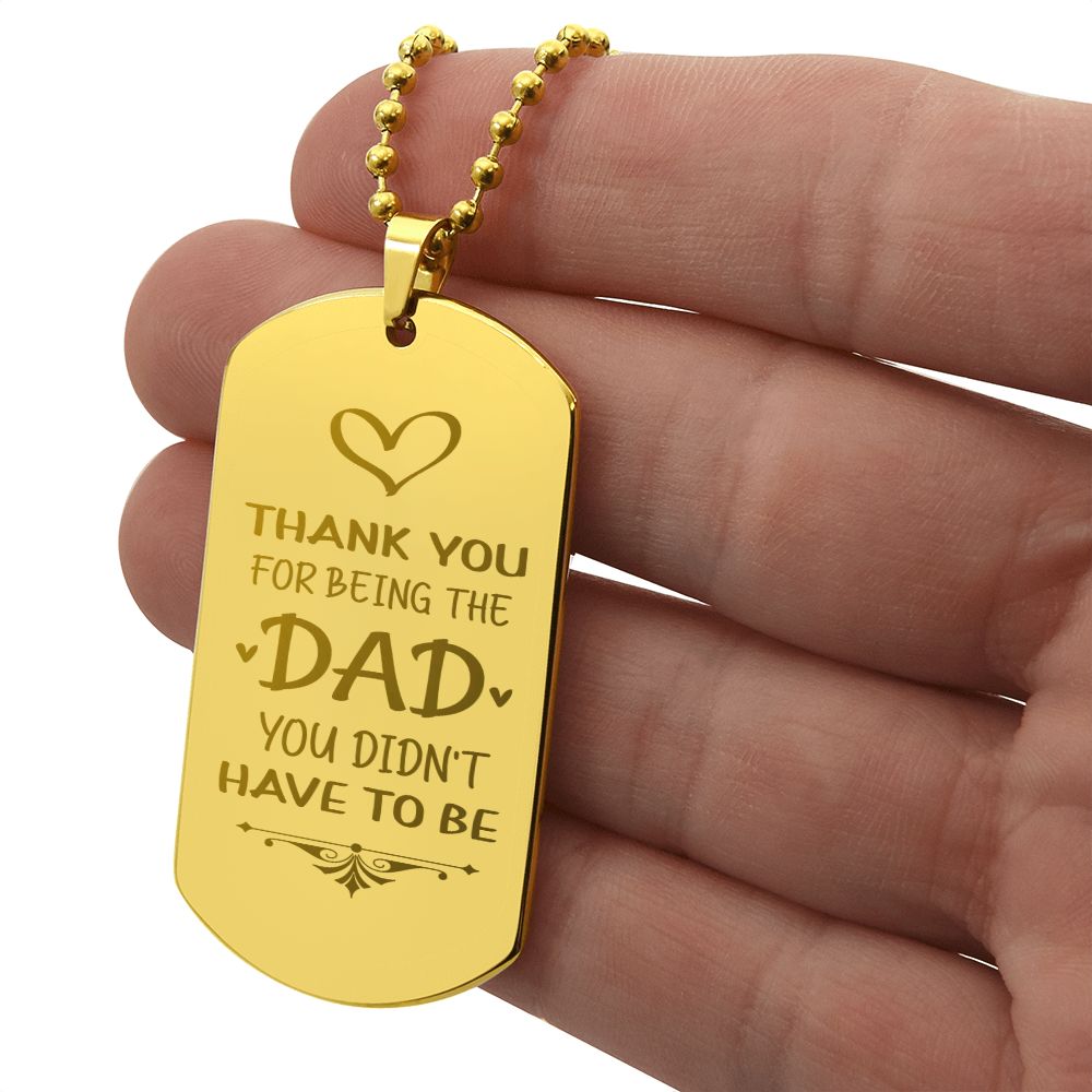 To Dad - Thank You - custom engraving
