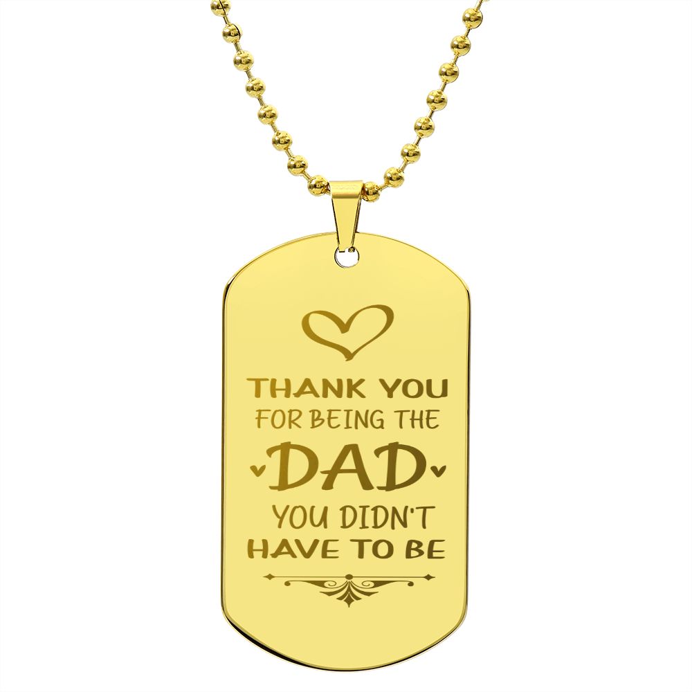 To Dad - Thank You - custom engraving
