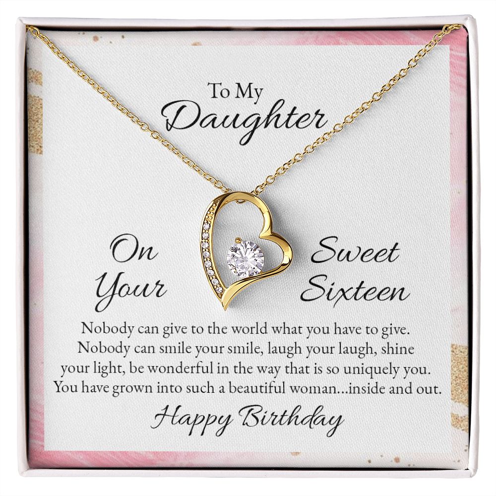 To Daughter - Sweet sixteen Birthday